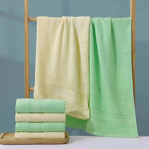 Serviette de Bain Kim Ryan 40x80cm en Fibre de Bambou Douce et Absorbante Jaune Vert Serviette de Visage Personnalisable Vente en Gros - Product Image 1