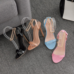 Nouvelles Sandales Femme 2025 – Chaîne Métallique Sexy, Bout Pointu, Talons Aiguilles - Product Image 5