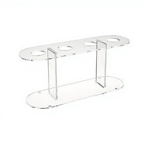 Acrylic Ice Cream Cone Stand With Exclusive Quality Round Shape Ice Cream Cone Stand For Home Restaurant use - Product Image 1