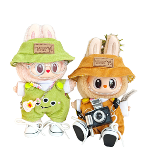 First Second Generation Macaron Vinyl Blind Box Pendant 17cm <strong>Plastic</strong> Cartoon Toy <strong>Doll</strong> with Accessories Clothes Overalls Shoes - Product Image 6