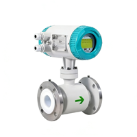 Medidor de Flujo Electromagnético de Precisión de Grado Nuclear con Revestimiento de PFA, Precisión de ±0.5%, Conexión de Brida, Monitoreo de Flujo de Líquido de 0.05-10m/s