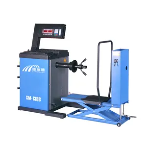 SM-138B truck and bus wheel balancer machine with the car or truck conversion function key include protective cover