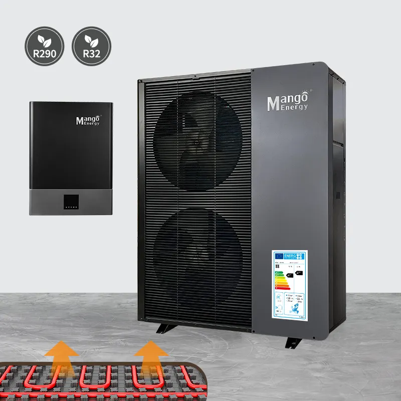 Mango Energie R290 R32 15kw Evi Lucht Naar Water Split Warmtepomp Boiler Met Sg Klaar En Wifi Voor Thuis Warmtepomp