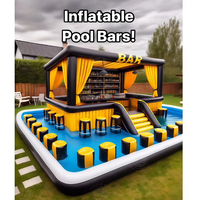 Bar de piscine gonflable de loisirs et de divertissement de haute qualité personnalisé en usine avec tente adapté à une variété de scènes