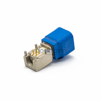 Conector Macho HSD de Alta Velocidad de 4 Pines, Código C, Montaje en PCB con Orificio Pasante para Navegación GPS LVDS