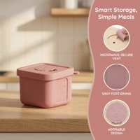 Boîte alimentaire en silicone pour bébé, boîte de conservation des aliments avec couvercle, boîte de rangement scellée portable