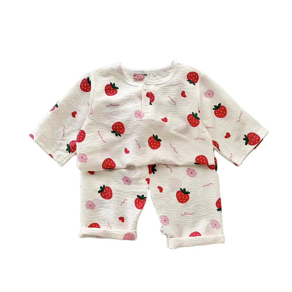 Purorigin set pakaian anak-anak musim panas, grosir ropa de ninos 2 potong pakaian bayi set setelan dengan celana