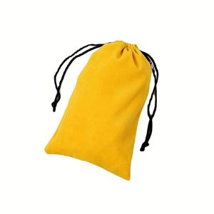 Sac à cordon en velours de luxe pour bijoux, avec logo personnalisé, pochette anti-poussière pour emballage cadeau - Product Image 6