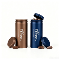 Boîte en aluminium recyclable à faible teneur en carbone, anti-humidité, pour le stockage de médicaments à base de plantes et de pilules