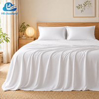 Ensemble de draps en bambou 400TC, taille Queen, 6 pièces, certifié OEKO-TEX Standard 100 GOTS, écologique, garni de soie, personnalisé, Cloudland