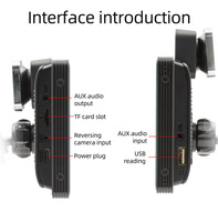 Monitor Portátil para Auto BQCC de 10.26 Pulgadas con Pantalla IPS, Carplay Inalámbrico, Android Auto, Mirror Link y Pantalla HD para Vehículos BMW, Audi y Nissan