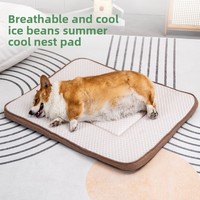 Tapis rafraîchissant pour chien et chat d'été, tapis pour animaux de compagnie à billes de glace dissipant la chaleur, forme rectangulaire, modèle DT1172