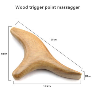 Appareil de Massage en bois de Rose, Triangle de réflexologie, accessoire masseur pour les muscles profonds, <span class=keywords><strong>acupression</strong></span>, Madera - Product Image 2