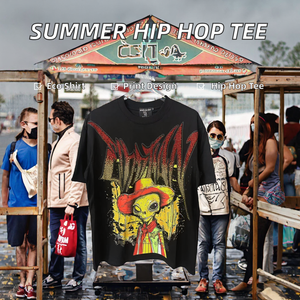 Camisetas de Verano 2025, Nueva Colección de Alta Calidad, Marca para Hombre, Estilo Hip Hop, 100% Algodón Ecológico, Transpirable, Diseño Gráfico Personalizado con Motivos Mixtos - Product Image 2