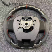 Volant de direction en cuir et fibre de carbone modifié pour Toyota Corolla LC300 Hilux Fortuner Land Cruise GR