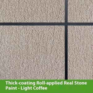 Échantillon gratuit <span class=keywords><strong>Peinture</strong></span> à base de sable auto-brossante et enduite d'eau, aspect pierre véritable, pour murs extérieurs, facile à appliquer - Product Image 6