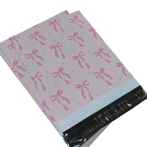 Sac d'expédition rose double face avec nœud, 25,5 cm x 33 cm x 4 cm, auto-adhésif, épaissi, pour l'emballage de colis et la logistique - Product Image 4