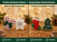 Kit DIY d'ornements de Noël perlés en gros, kit OEM à marque privée, perles pré-sécurisées, aiguille à fil, sapin, chaussette, étoile, canne à sucre