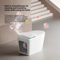 Nouveau siège de toilette intelligent entièrement automatique intégré, sans eau, à pression limitée, électrique instantané, en céramique, avec télécommande