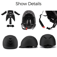 Casque d'équitation VMAXET en matériau PC+EPS, léger, protecteur de sécurité équestre, réglable, respirant, 7 aérations