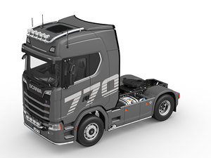 Camion tracteur RC K770S 4X2 à l'échelle 1:14, télécommande 2.4G, tête de semi-remorque en métal simulée, modèle d'ingénierie RTR - Product Image 4