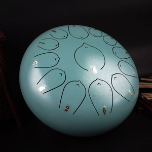 Nhà Máy Cung Cấp 12 Inch Màu Xanh Hank Trống C Key Balmy Thép Lưỡi Tay Trống Với 13 Lưỡi Kích Thước Nhỏ Vật Liệu Kim Loại - Product Image 3