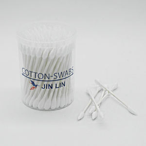 100 pièces de cotons-tiges jetables en papier de qualité supérieure, écologiques et recyclables, à <span class=keywords><strong>tige</strong></span> unique, avec embouts pointus, plats et ronds, en emballage individuel - Product Image 2