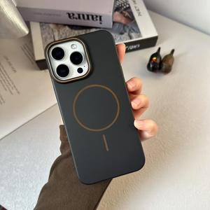 Per <span class=keywords><strong>Apple</strong></span> 17promax pelle smerigliata colore di contrasto custodie di attrazione magnetica per IPhone17 aria sottile e Anti-goccia <span class=keywords><strong>cover</strong></span> per telefoni cellulari - Product Image 6