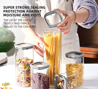 Nouveau design 2026 – Pot en verre borosilicate carré transparent fait main de haute qualité, compatible lave-vaisselle, empilable et micro-ondable pour aliments