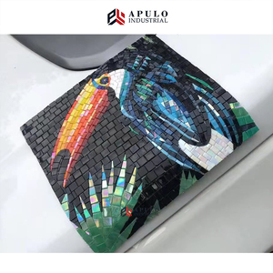 <span class=keywords><strong>Azulejo</strong></span> de mosaico mural de mármol pájaro azul colorido personalizado directo de fábrica - Product Image 3