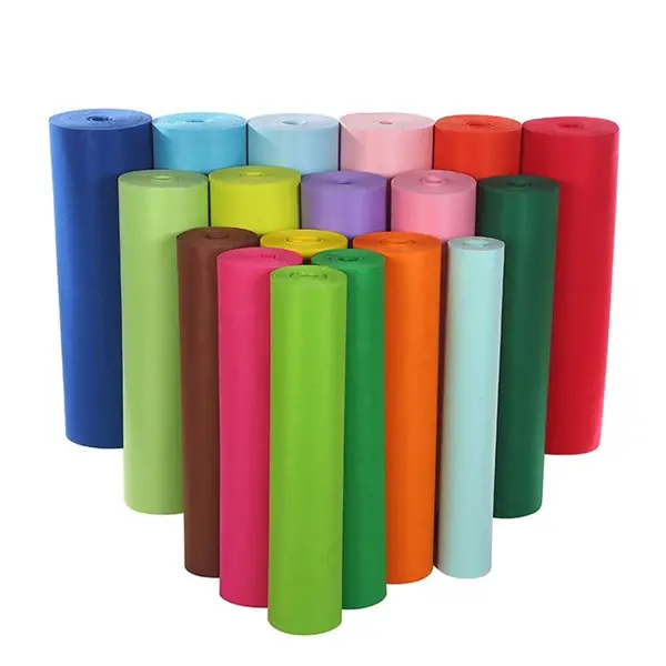 Colored Polyester Felt in rollen/High Quality Non woven Fabric Felt rollen