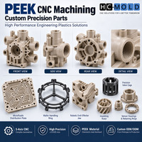 Fabrication de pièces de précision sur mesure par usinage CNC PEEK, fraisage et tournage 3, 4 et 5 axes