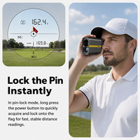 Télémètre laser de golf extérieur OEM ODM avec support magnétique, interrupteur de pente, rechargeable USB-C, haute précision 0-2000m, IP54