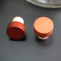 Bouchon de Remplacement en Liège en Bois de Hêtre avec Bec Verseur en T, Durable et Réutilisable, pour Bouteilles en Verre, Usage Domestique et Professionnel (Restauration)