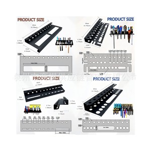 Estante de Almacenamiento de Herramientas para Montar en la Pared, 40 cm, Resistente, de Hierro, Soporte para Tornillos, Multiusos - Product Image 1