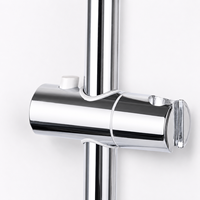 Support de pommeau de douche brossé robuste et durable, étanche, pour salle de bain moderne, décoration de projet hôtelier haut de gamme