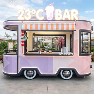 Camion de restauration mobile électrique avec équipements de cuisine standard pour snack-bar, café et commerce de vente ambulante en extérieur - Product Image 1