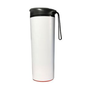 Taza de Café Personalizada de Nuevo Diseño 2026, Taza Aislada de Acero Inoxidable de Doble Pared con Asa Integrada y Tapa Abatible para Beber Directamente - Product Image 2