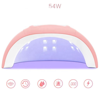 Lampe à ongles professionnelle portable à détection automatique, haute puissance, pour usage domestique, séchage rapide du vernis gel, trois vitesses, en plastique, vente en gros