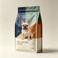 Sachet personnalisé imprimé haute résistance, haute barrière, anti-humidité, à huit soudures latérales pour aliments pour chiens, friandises pour animaux, emballage d'aliments pour animaux