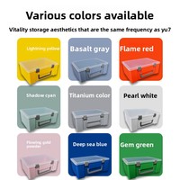 Boîte de rangement multi-compartiments en plastique PP avec poignée, étui rigide portable pour jouets, petites pièces, accessoires d'artisanat, collection, recyclable