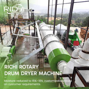 Sécheuse à granulés <span class=keywords><strong>de</strong></span> sciure <span class=keywords><strong>de</strong></span> bois RICHI - Sécheuse à sciure <span class=keywords><strong>de</strong></span> bois entièrement automatique 1-2t/h - <span class=keywords><strong>Prix</strong></span> - Product Image 1