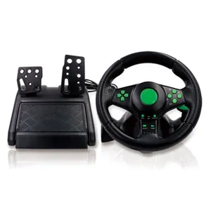 Volante de juego de carreras ps4 para ps3 ps 4 pc switch nes Usb, volante de coche con rotación de 180 grados y vibración con pedales