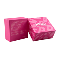 Caja Rígida con Tapa Fucsia de Moda, Forro de Esponja, Impresión a Todo Color, Empaque de Cosméticos Rosa Intenso, Cierre Magnético de Alta Gama