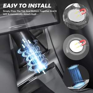 Accesorios organizadores para <span class=keywords><strong>salpicadero</strong></span>, almacenamiento magnético detrás de la pantalla debajo de la pantalla para el modelo Y Model 3 2024 a 2021 Highland - Product Image 4