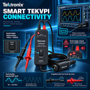 Sonde différentielle haute tension Tektronix THDP0100 100 MHz 6000 V 100X 1000X pour oscilloscope TekVPI, garantie 1 an, fabriquée aux États-Unis - Product Image 4