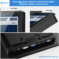 Monitor LCD Industrial de 15 Pulgadas, Pantalla Táctil Impermeable IP65, VGA DVI, Marco Abierto para Kiosco, Cajero Automático, Terminal de Autoservicio