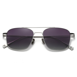 Gafas de sol ovaladas de doble puente de tendencia europea americana 2025, protección UV polarizada para damas, <span class=keywords><strong>lentes</strong></span> blancos elegantes UV400 - Product Image 5
