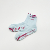Chaussettes de sport antidérapantes en coton de haute qualité pour femme, avec logo personnalisé, idéales pour la danse, le Pilates et l'entraînement quotidien – Grande Vente