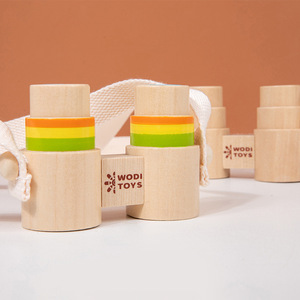 Binoculares Portátiles de Madera para Niños, Mini Lupa, Juguete Educativo de Ciencia para Observación al Aire Libre, para Niños de 4 a 6 Años, Color - Product Image 3